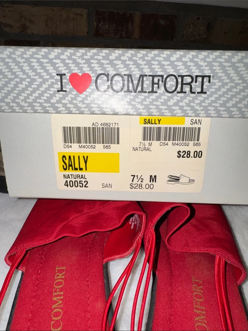 I❤️Comfort Sandals in Beige and Red